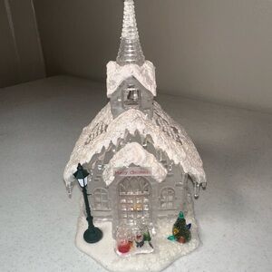 Heritage Snowy White Christmas Church Decor